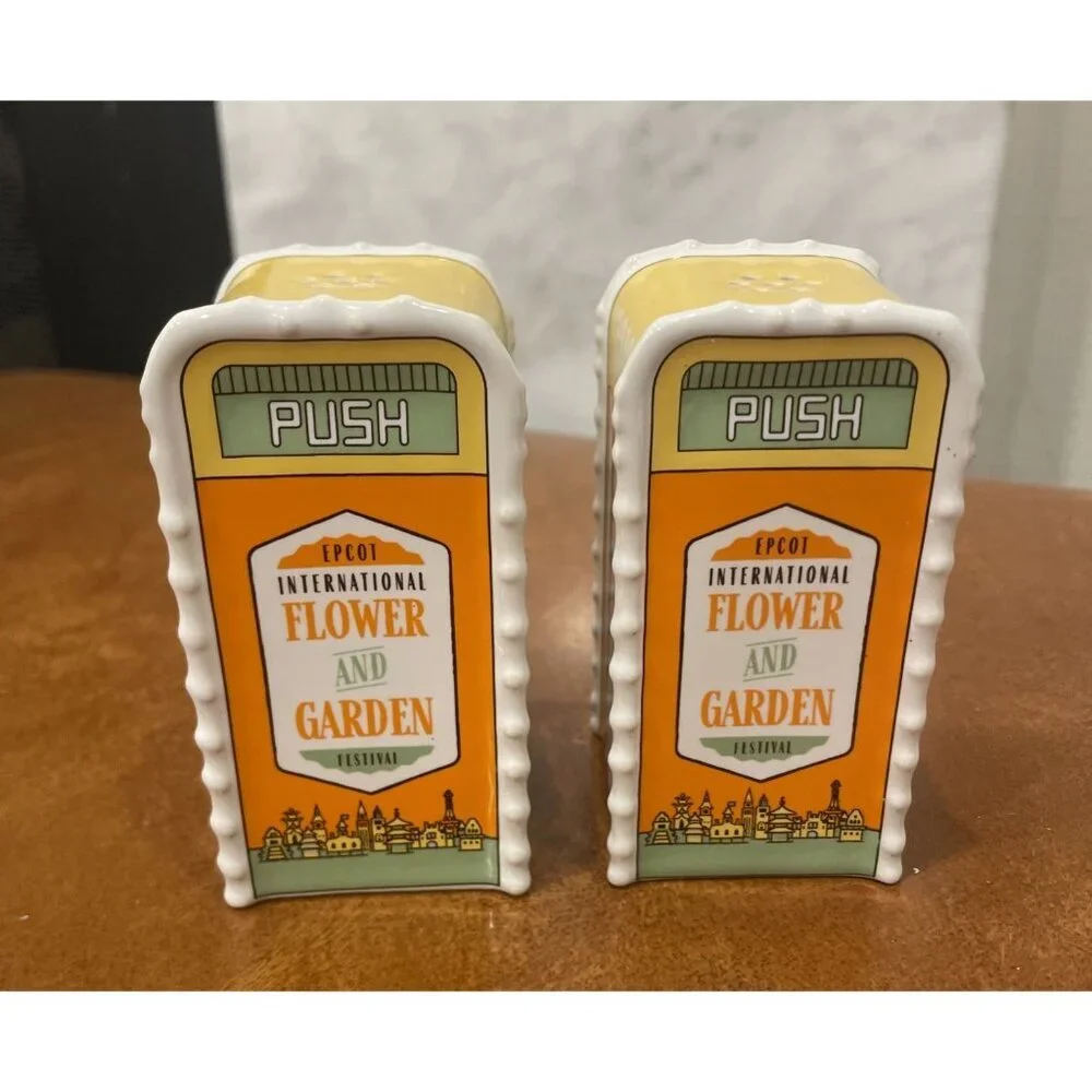 EPCOT Flower & Garden Festival Walt Disney World Salt Pepper Shaker Set 2020 WDW